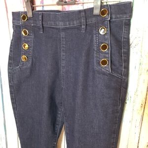 LOFT Skinny Jeans, Button Up, Size 6